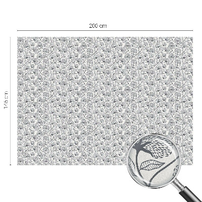 Motiv botanic Folie geam intimitate model vitraliu