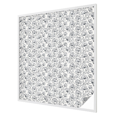 Motiv botanic Folie geam intimitate model vitraliu