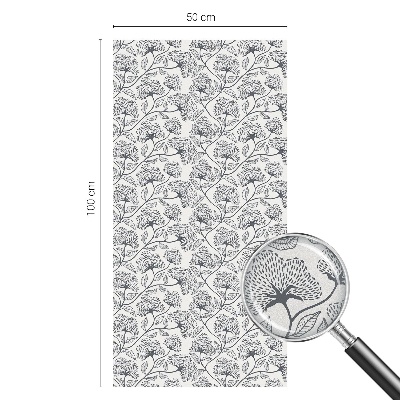 Motiv botanic Folie geam intimitate model vitraliu