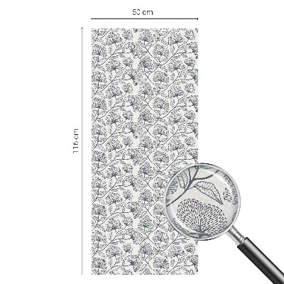 Motiv botanic Folie geam intimitate model vitraliu