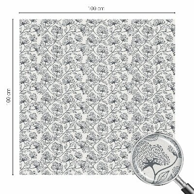 Motiv botanic Folie geam intimitate model vitraliu