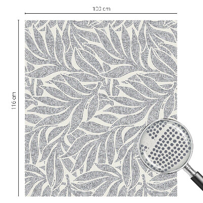 Picături de frunze Folie opacă geam cu model vitraliu