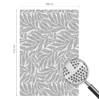 Picături de frunze Folie opacă geam cu model vitraliu