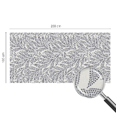 Picături de frunze Folie opacă geam cu model vitraliu