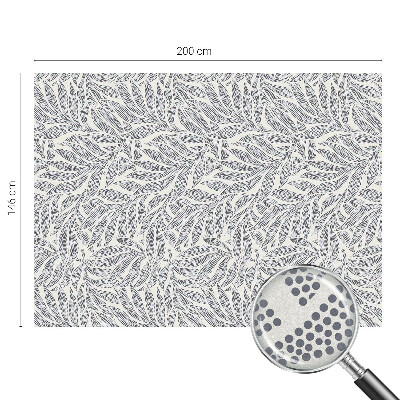 Picături de frunze Folie opacă geam cu model vitraliu