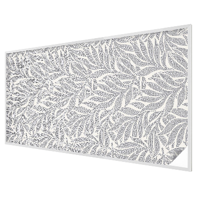 Picături de frunze Folie opacă geam cu model vitraliu