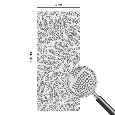Picături de frunze Folie opacă geam cu model vitraliu