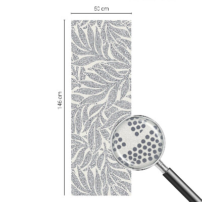 Picături de frunze Folie opacă geam cu model vitraliu