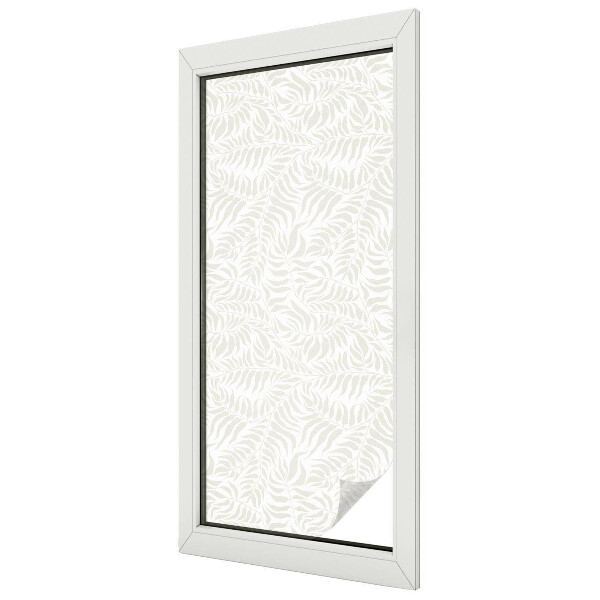 Eleganță frunzișoasă Folie geam intimitate model vitraliu