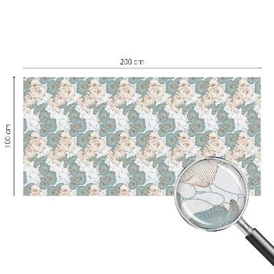 Flori delicate Folie decorativă geam vitraliu