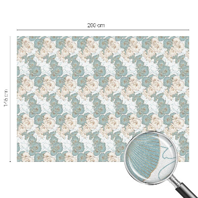 Flori delicate Folie decorativă geam vitraliu