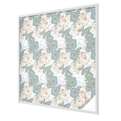 Flori delicate Folie decorativă geam vitraliu