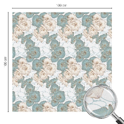 Flori delicate Folie decorativă geam vitraliu