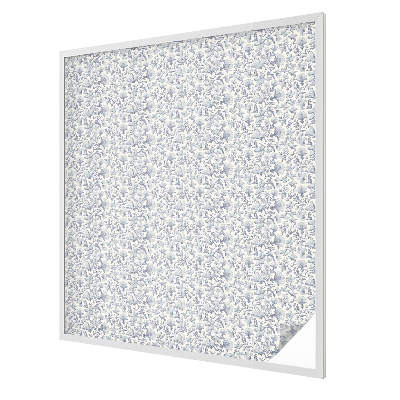 Model floral Folie opacă geam cu model vitraliu