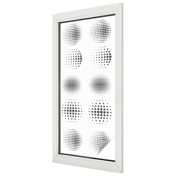 Cercuri punctate Folie decorativă geam vitraliu