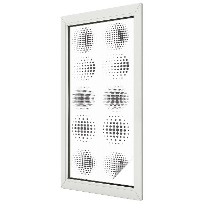 Cercuri punctate Folie decorativă geam vitraliu