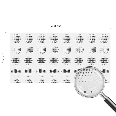 Cercuri punctate Folie decorativă geam vitraliu
