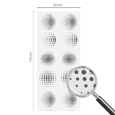 Cercuri punctate Folie decorativă geam vitraliu
