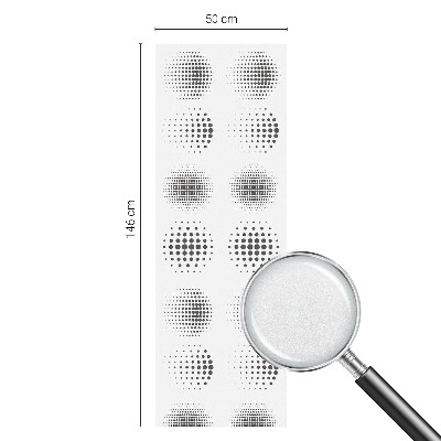 Cercuri punctate Folie decorativă geam vitraliu