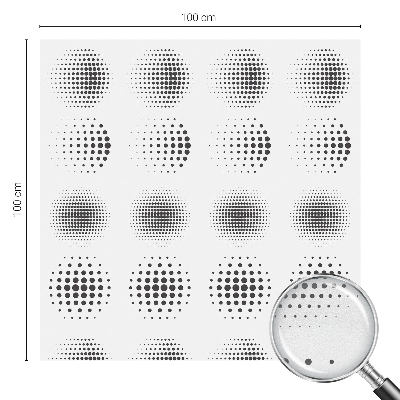 Cercuri punctate Folie decorativă geam vitraliu