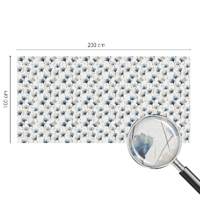 Flori albastre Folie autocolantă geam