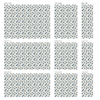 Flori albastre Folie autocolantă geam