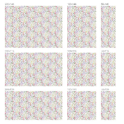 Pajiște înflorită Folie geam intimitate model vitraliu