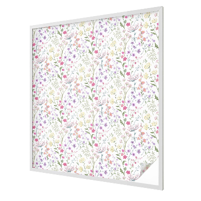 Pajiște înflorită Folie geam intimitate model vitraliu