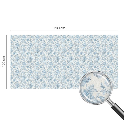 Model floral Folie opacă geam cu model vitraliu