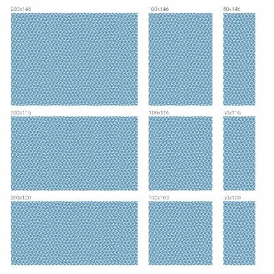 Valuri albastre Folie decorativă geam vitraliu