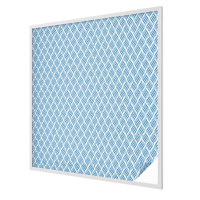 Valuri albastre Folie decorativă geam vitraliu