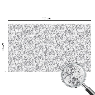 Eleganță floristică Folie geam să nu se vadă din exterior