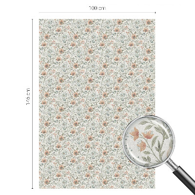 Model floral Folie autocolantă geam