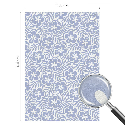 Flori de hibiscus Folie geam intimitate model vitraliu