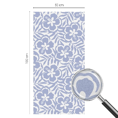 Flori de hibiscus Folie geam intimitate model vitraliu