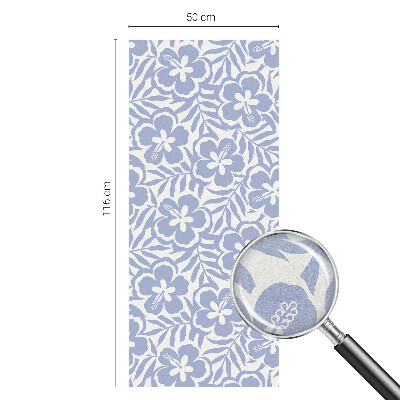 Flori de hibiscus Folie geam intimitate model vitraliu