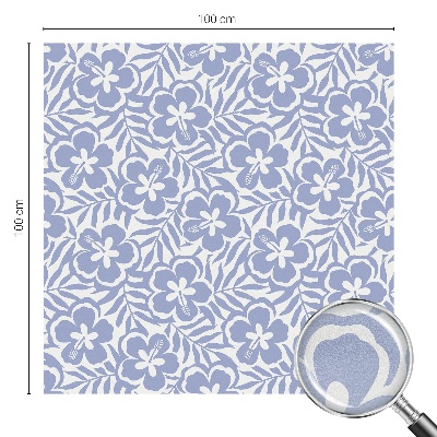 Flori de hibiscus Folie geam intimitate model vitraliu