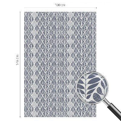 Frunze modelate Folie opacă geam cu model vitraliu