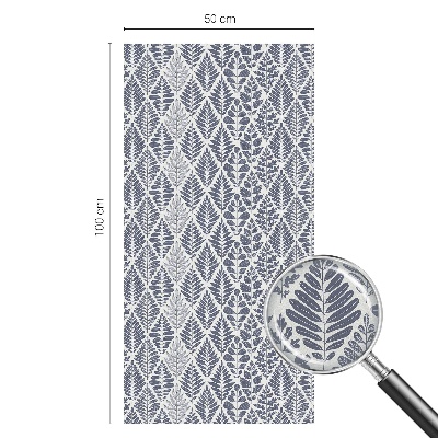 Frunze modelate Folie opacă geam cu model vitraliu