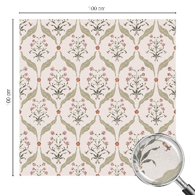 Model floral Folie autocolantă geam