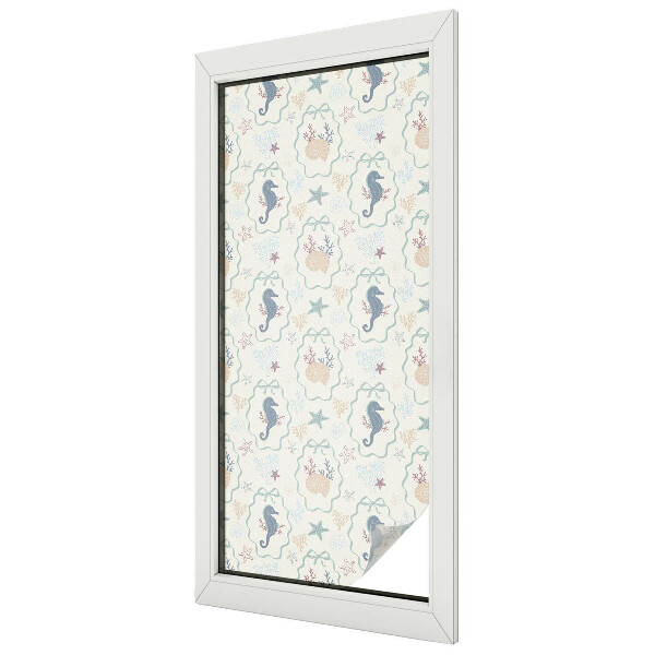 Căluți de mare Folie geam să nu se vadă din exterior