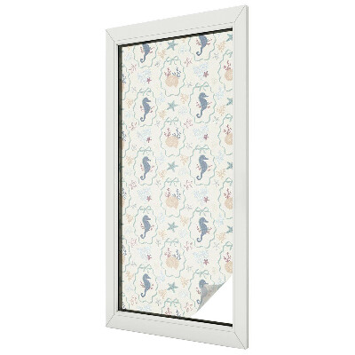 Căluți de mare Folie geam să nu se vadă din exterior