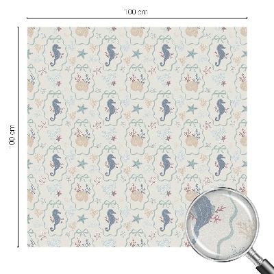 Căluți de mare Folie geam să nu se vadă din exterior