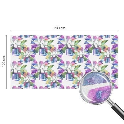 Abstracție colorată Folie geam intimitate model vitraliu