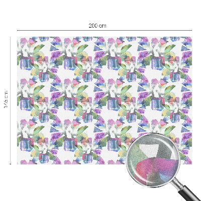 Abstracție colorată Folie geam intimitate model vitraliu