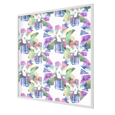 Abstracție colorată Folie geam intimitate model vitraliu