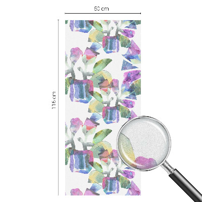 Abstracție colorată Folie geam intimitate model vitraliu