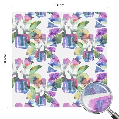 Abstracție colorată Folie geam intimitate model vitraliu