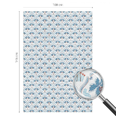 Palmieri albaștri Folie decorativă geam vitraliu