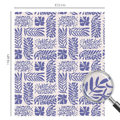 Modele de plante Folie opacă geam cu model vitraliu